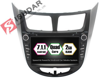 Lecteur DVD de voiture d'Android de vacarme de pouce 2 de Rockchip PX3 7 pour Hyundai Verna/accent/Solaris